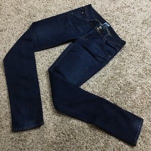Hudson Women's Jeans 27x32 Back Flaps Union Jack Dark Wash Made in USA